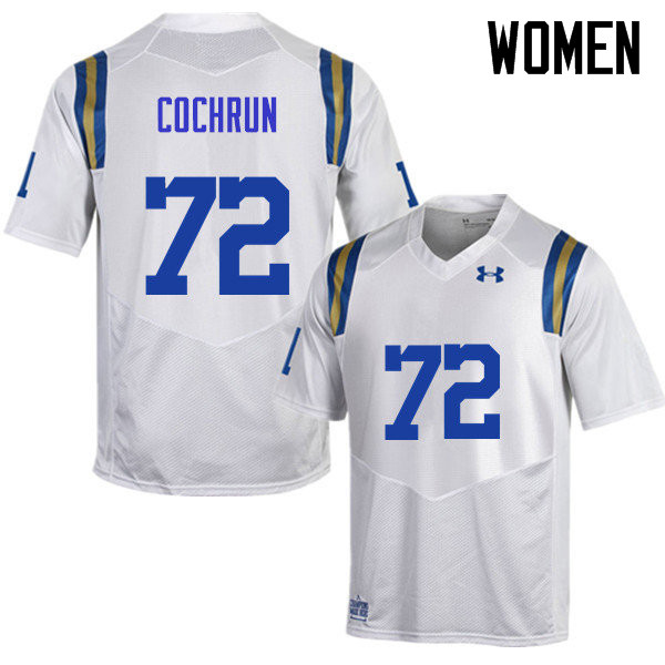 Women #72 Zach Cochrun UCLA Bruins Under Armour College Football Jerseys Sale-White